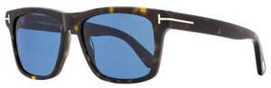 Tom Ford Rectangular Sunglasses TF906 Buckley-02 52V Dark Havana 56mm FT0906 - Picture 1 of 2