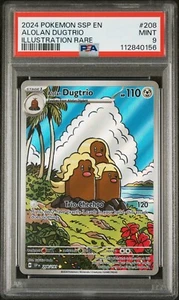 Pokemon TCG - Surging Sparks Alolan Dugtrio 208/191 - PSA 9 - Picture 1 of 2