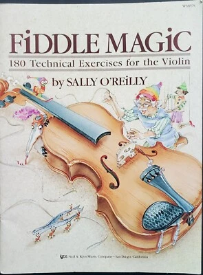 Fiddle Magic 180 Technical Exercises For Violin Sheet Music Song Lesson Book - Image 1 of 4