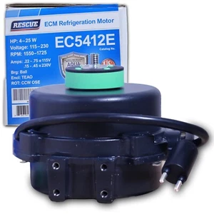 Nidec EC5412E Rescue ECM Motore di Refrigerazione 4-25W 115-230V 1550-1725 Giri/min -2 Pin - Foto 1 di 11