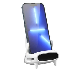 Stazione di Ricarica Wireless Induzione Amplifica Suoni per Smartphone Tablet - Foto 1 di 8