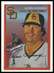 Goose Gossage 2023 Topps Chrome Platinum Orange Wave Refractor /25 #412 Padres - Picture 1 of 2