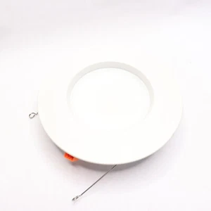 Commercial Electric LED Recessed Trim Aluminum White 700lm 5/6" NS01FA11FR4-24 - Picture 1 of 4