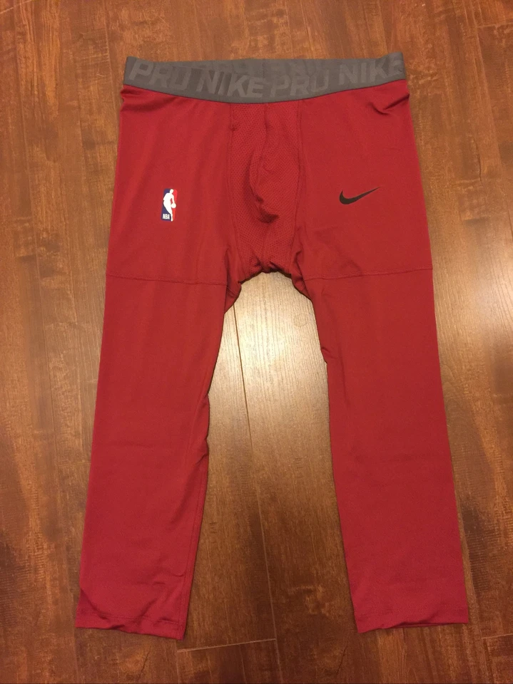 Nike Pro Combat NBA 3/4 Compression Pants Player Issued Mens XL At9764-613 RARE