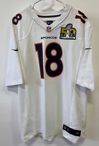 Nike Denver Broncos #18 Peyton Manning 50th Super Bowl NFL Football Trikot XXL - Bild 1 von 8