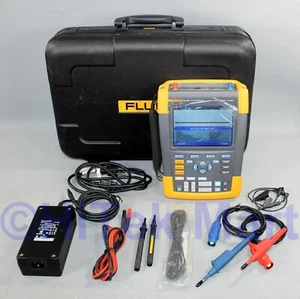 Fluke 190-202 ScopeMeter 2.5GS/s 2 Channel 200MHz Oscilloscope w Hard Case - Picture 1 of 5
