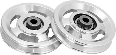 Rueda de polea de cojinete de aleación de aluminio universal de 95 mm piezas de equipo de fitness 1 pieza. Foto 1 de 4