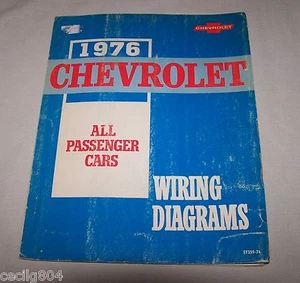Chevrolet 1976 diagramas de cableado para turismos - Imagen 1 de 2