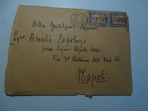 LETTERA VIAGGIATA COLONIE ITALIANE-FRANCOBOLLI 15 CENT-LIBIA-TRIPOLI 1928 - Bild 1 von 2