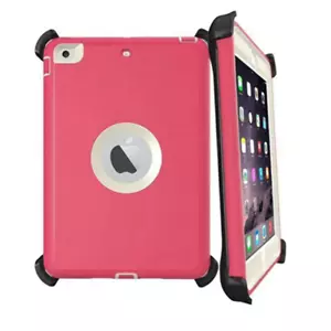 Heavy Duty Shockproof Case Cover W/Stand PINK/WHITE for iPad Air 1 A1474 A1475 - Picture 1 of 1