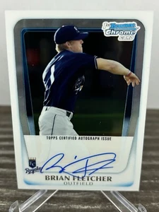 2011 BRIAN FLETCHER 1st Bowman Chrome Card Prospects Autograph #BCP103 Auto RC - Picture 1 of 2