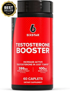 Testosterone Booster Supplement, Extreme Strength Testosterone, 60 Caplets - Picture 1 of 7