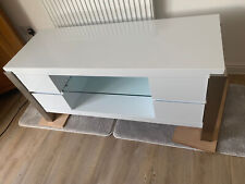 TV Unit - White Gloss - Excellent Condiiton - Ideal Starter Home Piece *LOOK*