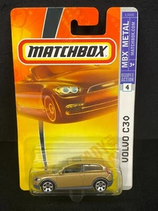 2008 MATCHBOX MBX MOC METAL #4 VOLVO C30 GOLD - Picture 1 of 3