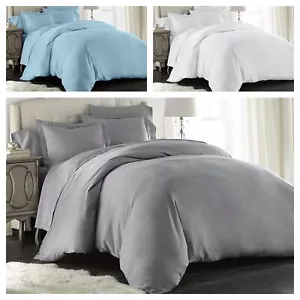 Sterling Creek Silky Bamboo Viscose Cooling Duvet Cover Set OR Pillow Sham Set - Picture 1 of 14