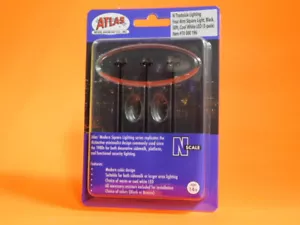ATLAS #70000196 4 ARM SQ LIGHT 3-PACK BLACK cool white LED 30 N Scale ft NEW❤️ - Picture 1 of 2