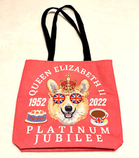 Queen Elizabeth Platinum Jubilee Celebration Shopping Tote Bag