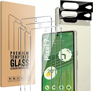 Protector de pantalla de vidrio templado y lente de cámara de vidrio para Google Pixel 7 - Imagen 1 de 8