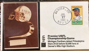 Premier USFL Championship Game Envelope 1983 Panthers VS Stars - Bild 1 von 1
