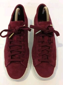 Damas Adidas Borgoña Rojo Gamuza Cuero Entrenadores Reino Unido Talla 6 UE 39.5 - Imagen 1 de 7