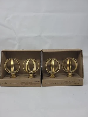 #5184148 Allen+Roth флероны 4 карата матовая золотая отделка для штор - Изображение 1 из 4