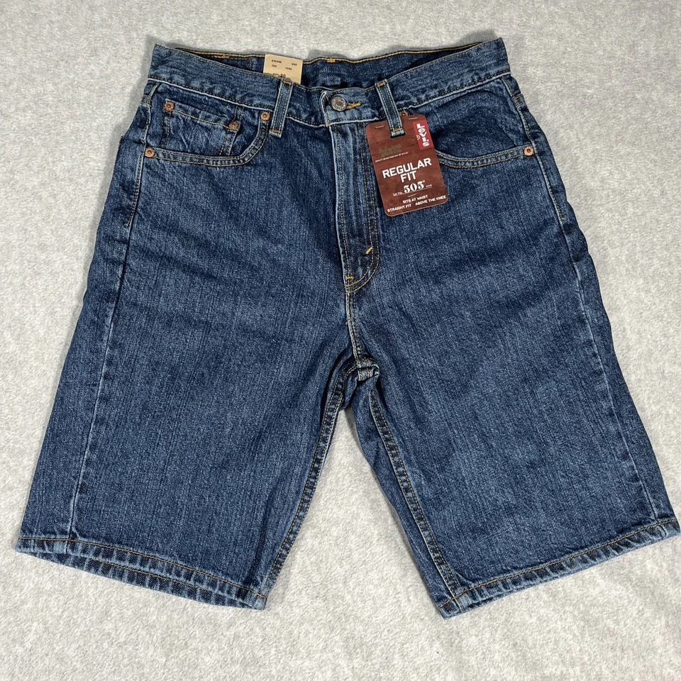 Levi's Mens Size 30 Regular Fit 505 Denim Shorts