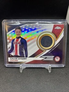 Chloe Dygert Topps Chrome Olympics Relic Card - Picture 1 of 2