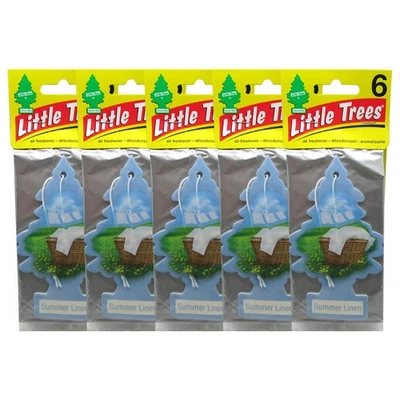 30-Pack Little Trees Air Fresheners – Summer Linen Scent for Car, Home & Office - Image 1 of 2