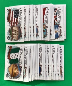 NEAR SET  37 /50  2024 ALLEN & GINTER mini . FLAGS OF THE WORLD . CANADA , USA , - Picture 1 of 2