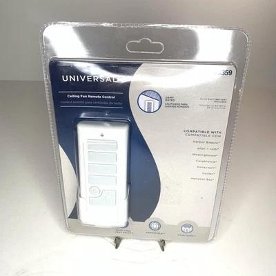 Ventilador de techo Harbor Breeze control remoto atenuador de luz de 3 velocidades sincronizado 0745359 Foto 1 de 4