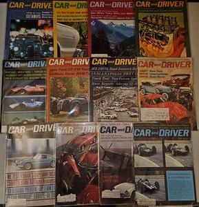 Car and Driver Magazine 1963 (Lot of 12) Jan-Dec, Full Year, New Your Auto Show - Picture 1 of 7