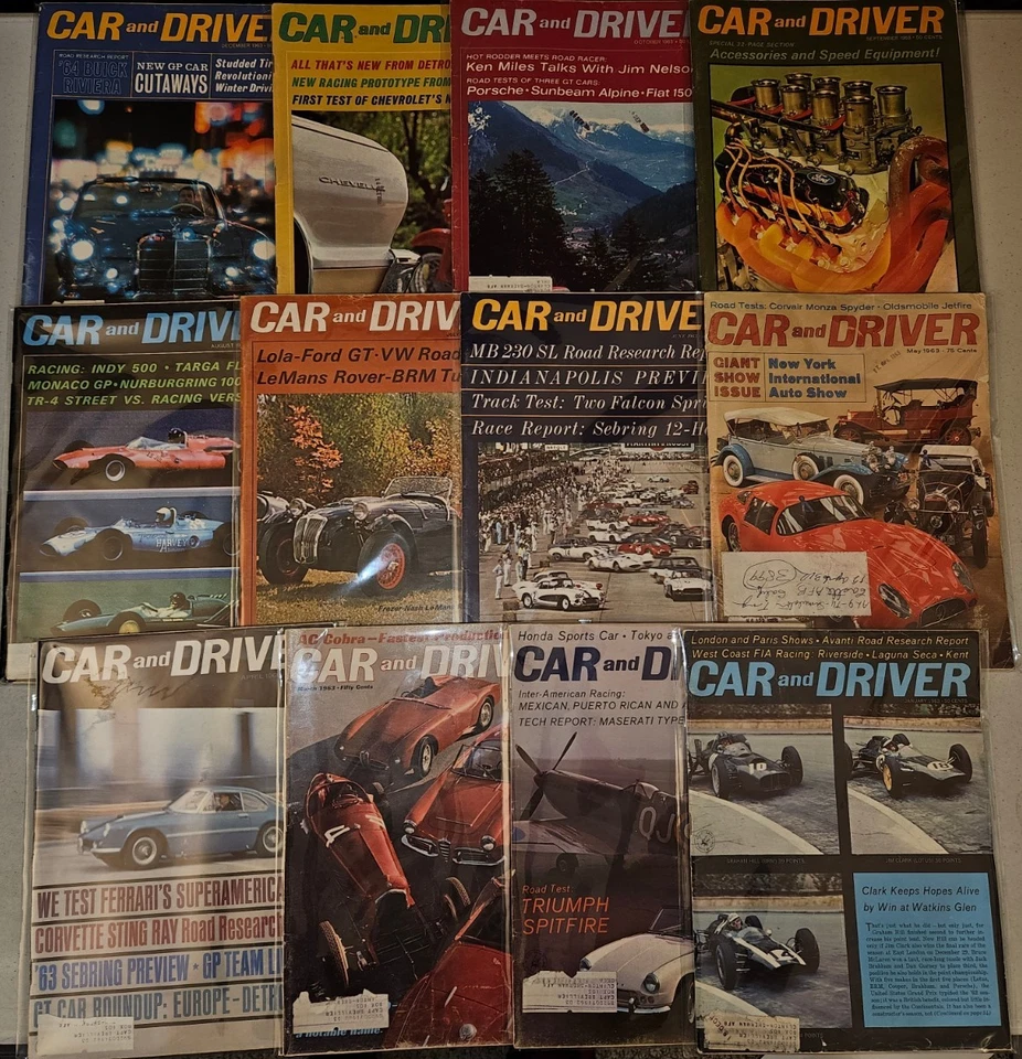 Car and Driver Magazine 1963 (Lot of 12) Jan-Dec, Full Year, New Your Auto Show - Image 1 of 4
