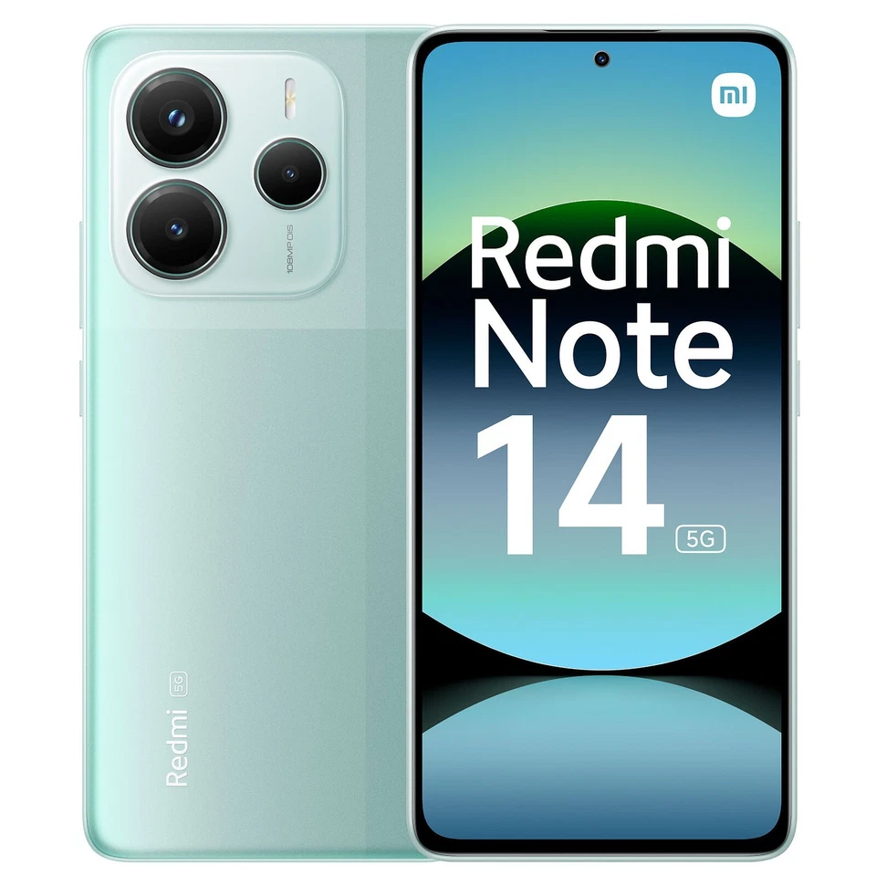 Smartphone Cellulare Xiaomi Redmi Note 14 5G Green 8+256GB NFC AI Dual Sim 6,67" - Immagine 1 di 4