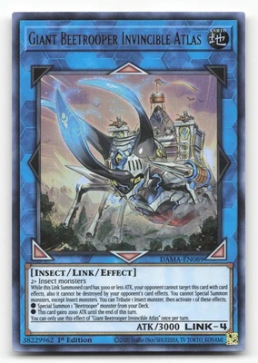 Yugioh Giant Beetrooper Invincible Atlas Ultra Rare 1st Edition DAMA-EN089 NM - Image 1 of 2