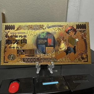 24k Gold Foil Plated Edward Cowboy Bebop Banknote Anime Collectible - Picture 1 of 3