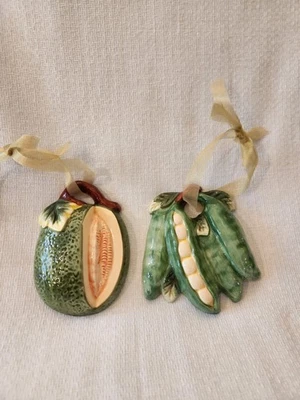 Керамическая настенная подвесная дыня бобовая капсула винтажный кухонный настенный декор 6,5 дюйма - Изображение 1 из 4