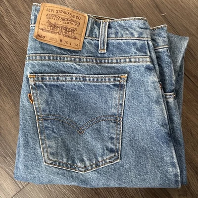 Levi's 560 Vintage Y2K  Jeans - 36x34 - Orange Tab - Made USA - EXCELLENT! - Image 1 of 4