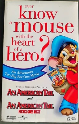 An American Tail & An American Tail Fievel Goes West 2 VHS Box Set NO bonus CD - Image 1 of 4
