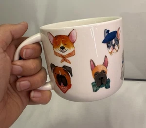 Mug Dog Sur la Table Dog Faces Ball Toys Stoneware Coffee Tea Mug 15 Ounce - Picture 1 of 10