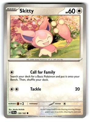 2024 Pokemon Skitty #130/162 - Image 1 of 2