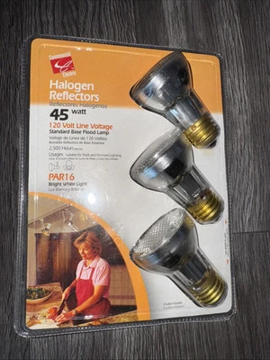 Commercial Electric 45 Watt Flood Indoor Track & Recessed 3 bulbs PAR16 123-225 - Image 1 of 4