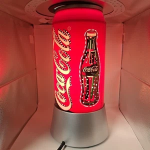 Coca Cola 12" Lámpara Eléctrica Lata Barra de Luz Lámpara Coca-Brillante Movimiento Giratorio  - Imagen 1 de 7
