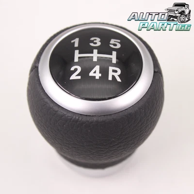 Perilla de cambio de marchas de 5 velocidades de cuero para Subaru Impreza Wrx Sti Outback 2009-2019 Mt Foto 1 de 4