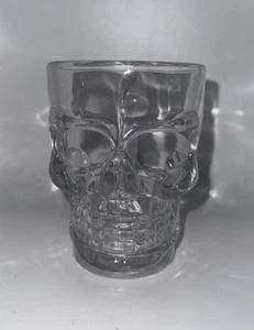 Large Skeleton Clear Glass Skull Mug w/ Bone Handle 16 Oz - Picture 1 of 4