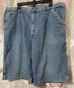 Vintage URBAN PIPELINE Bermuda Shorts Men’s 40 Blue Denim CARPENTER Baggy Y2K - Picture 1 of 14