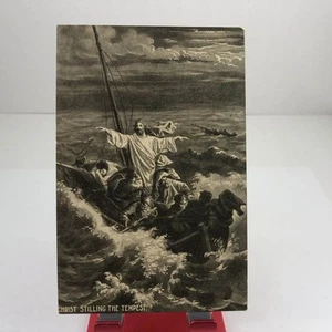 Vintage 1920's Christ Stilling The Tempest Postcard / UnPosted - Picture 1 of 2