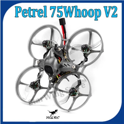 HGLRC Petrel 75Whoop V2 Indoor FPV Drone Tinywhoop Quadcopter for RC FPV - Image 1 of 4