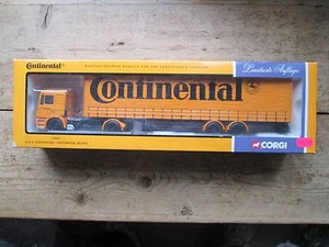 CORGI CONTINENTAL M.A.N. CURTAIN SIDE CONTINENTAL REIFEN 75802 1999 CORGI LTD - Picture 1 of 10