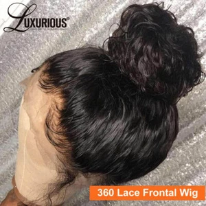 Peluca corta rizada Bob 360 HD frente de encaje pelucas de cabello humano pelucas de encaje completo pre arrancadas - Imagen 1 de 13