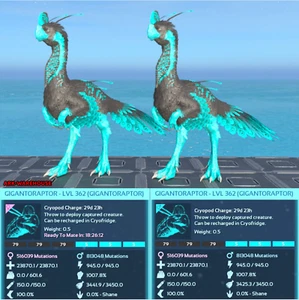 Top Stat Gigantoraptor Mating Pair - Tron - Ark Ascended Crossplay PVE - Picture 1 of 2